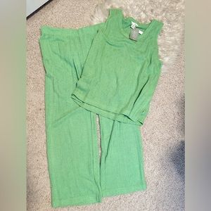 Rib Knit Top & Pants Set